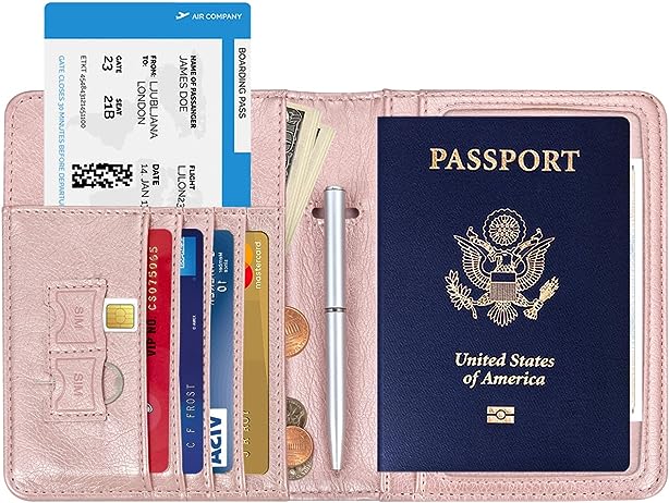 HOTCOOL Passport Holder UPGRADED VERSION Leather Passport Accessories ...