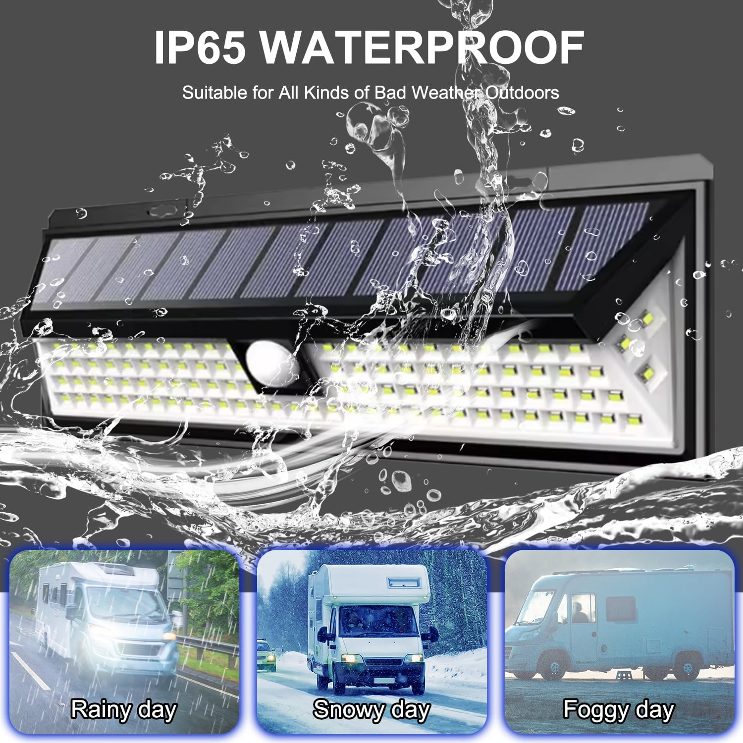 Solar Rv Light Solar RV Porch Light, 118 LED Motorhome Motion Sensor RV Exterior ...